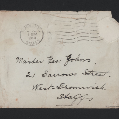 Letter to George Shephard Johns